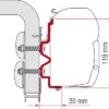 Fiamma Markisenadapter Hymercamp Wandmontage 300 -Berühmter Markisen Geschäft 235092 2375161