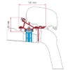 Fiamma Markisenadapter Kit VW Crafter/MAN Ab 2017 Roof Rail Dachmontage -Berühmter Markisen Geschäft 235102 2445119