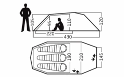 Nordisk Oppland 3 PU Trekkingzelt Für 3 Personen Dark Olive -Berühmter Markisen Geschäft 589723 4290999