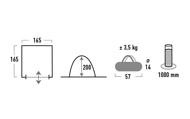 High Peak Mehrzweckzelt Lido 7 High Peak Mehrzweckzelt Lido – Bild 5