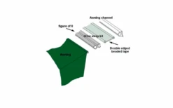 Outdoor Revolution Driveaway Universal Twin Befestigungskit 3 Meter -Berühmter Markisen Geschäft 623039 4336283