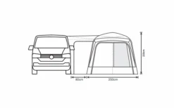 Outdoor Revolution Cayman Midi Air Vorzelt Low 180 Bis 210 Cm -Berühmter Markisen Geschäft 633251 4431479