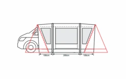 Outdoor Revolution Cayman Combo Air Vorzelt Low 180 Bis 210 Cm -Berühmter Markisen Geschäft 636903 4332455