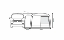Outdoor Revolution Cayman Combo Air Vorzelt Low 180 Bis 210 Cm -Berühmter Markisen Geschäft 636907 4332467