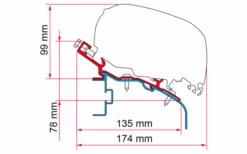 Fiamma Adapter Elddis Markisenadapter Für Fiamma F80/F65 370 -Berühmter Markisen Geschäft 671505 4593621