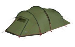 High Peak Falcon 3 LW Lightweight 3 Personen Tunnelzelt Aluminium Gestänge Olive/rot -Berühmter Markisen Geschäft 733028 4904024