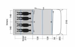 Outwell Avondale 4PA Tunnelzelt -Berühmter Markisen Geschäft 748517 5009087