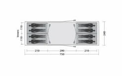 Easy Camp Huntsville Twin 800 Tunnelzelt Für 8 Personen -Berühmter Markisen Geschäft 782504 5172620