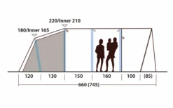 Outwell Hayward Lake 6ATC Aufblasbares Tunnelzelt 6 Personen 15 Outwell Hayward Lake 6ATC Aufblasbares Tunnelzelt 6 Personen -Berühmter Markisen Geschäft 789692 5207240