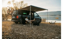 Fiamma F45s 260 Markise Für Rechtslenker VW T5/T6 Multivan/Transporter Tuchfarbe Royal Grey 260 Cm Gehäusefarbe Deep Black -Berühmter Markisen Geschäft 814985 5295284 1