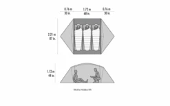 MSR Mutha Hubba NX V2 3 Personen Weiß -Berühmter Markisen Geschäft 819866 5300270